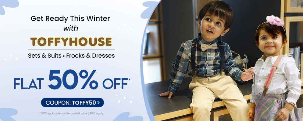 Get 50% Discount on Toffyhouse Kids Clothes