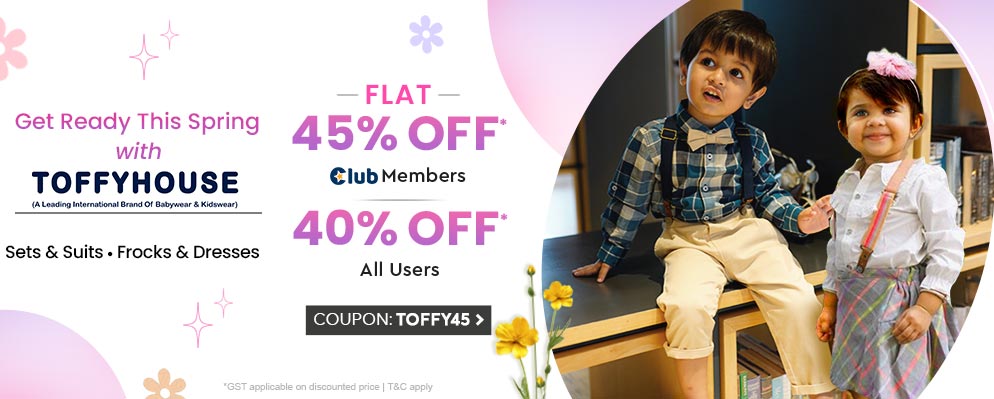 Get Flat 40% OFF on Trending Kids Wear