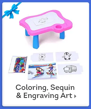 Coloring, Sequin & Engraving Art