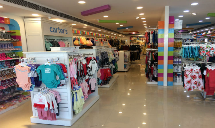 first cry baby and kids shopping