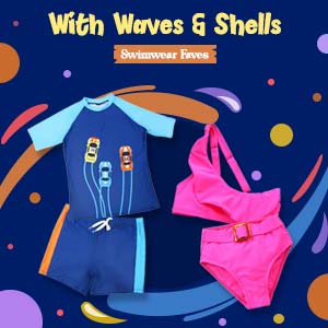 With Waves & Shells | Up to 14Y
