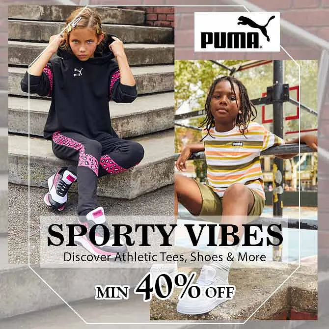 Get Flat 40% Off on Kids Sportwear Collection