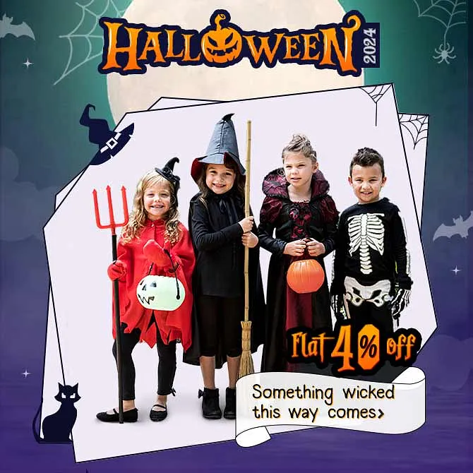 Get Flat 40% off on Halloween Costume Range