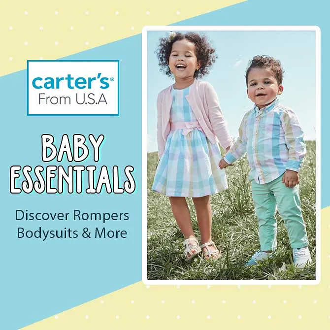 Bestselling Rompers Bodysuit and More by Carter's starting at just ₹359