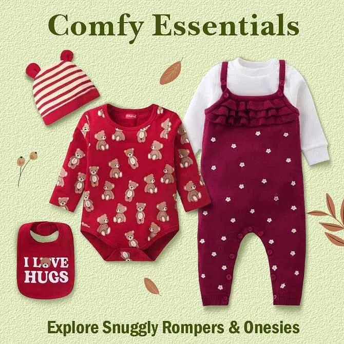 Comfy Onesies, Rompers and More starting at just ₹109.56