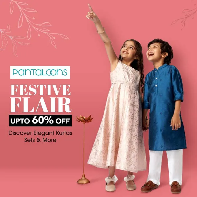 Festive Flair – Up to 60% discount on Kids Ethnic Wear, Kurta Sets and More