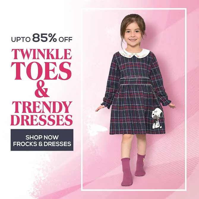 Get Up To 85% Discount on Trendy Apparels and Shoes For Girls