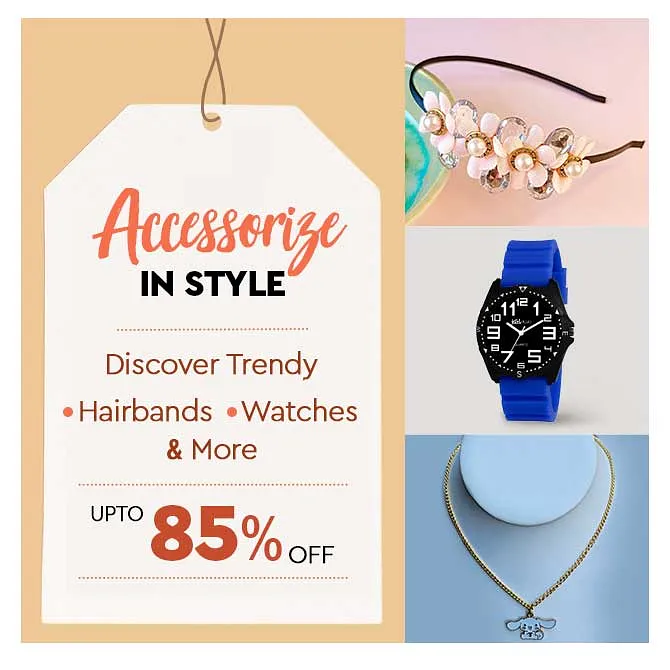 Kids Watches, Fashion Accessories and More starting at just ₹96.73