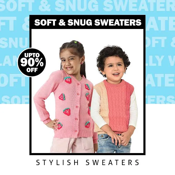 Get Up To 90% OFF on Soft and Snug Sweaters