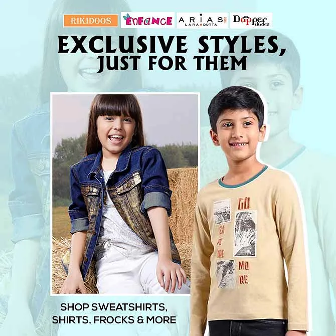 Kids Clothing starting at just ₹220.01