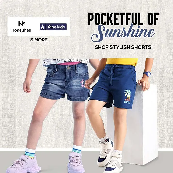 Kids Shorts starting at just ₹183