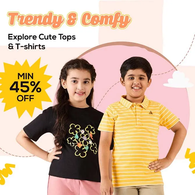 Flat 45% Off on Kids Comfort Clothes