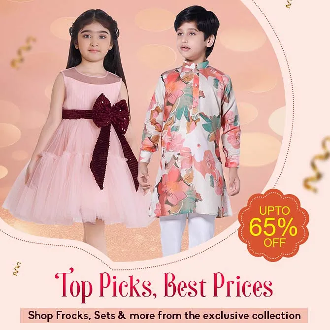 Get Up to 65% OFF on Kids Fashion Wear