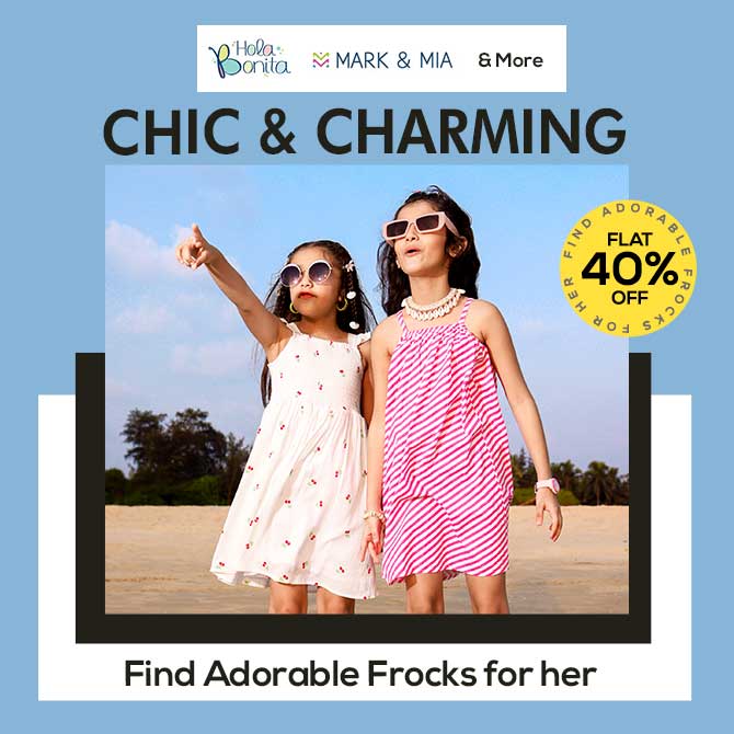 Avail Flat 40% OFF on Select Chic and Charming Kid's Fashion wear