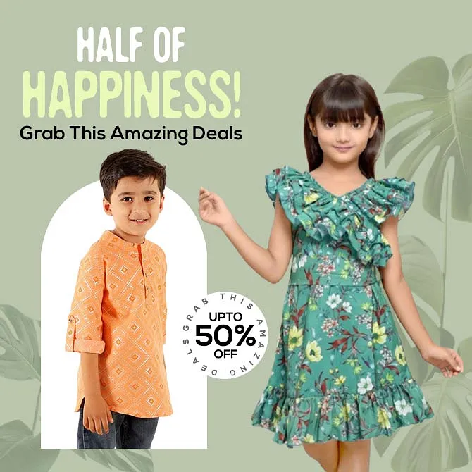 Upto 50% discount on Kids Fashion Wear