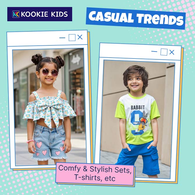 Kids casual clothing starting at just ₹125