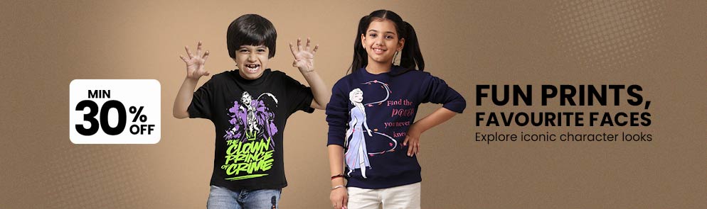 Fun Prints, Favourite Faces | Up to 14Y