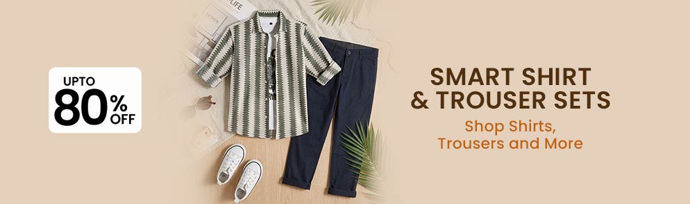 Smart Shirt & Trouser Sets | Upto to 14Y