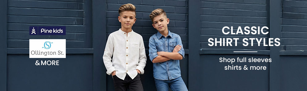 Classic Shirt Styles | Up to 14Y 