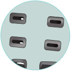 Harness slots