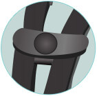 Two-piece chest clip