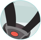 Harness adjuster strap