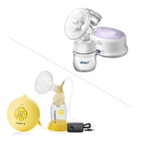 Electric or Battery Operated Breast Pumps