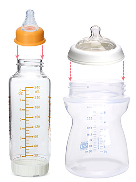Bottle-nipple compatibility