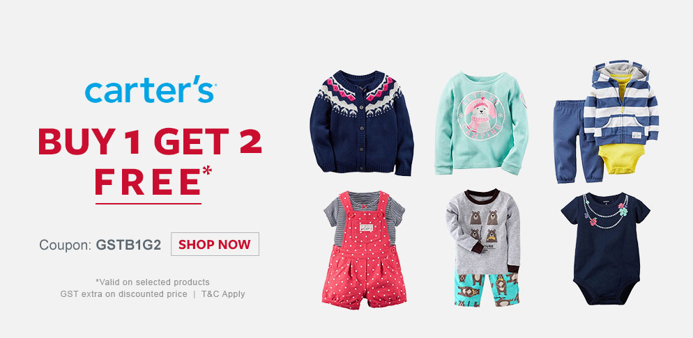 Carters - Buy 1 Get 2 Free*