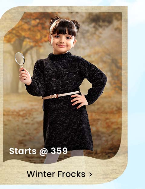 Kid's Winter Frocks starting at just ₹359