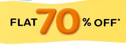Flat 70 Off Flat 70 Off