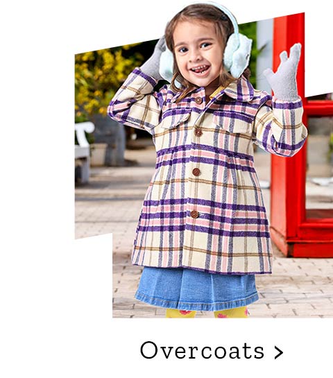 Up to 70% discount on Kids Overcoats