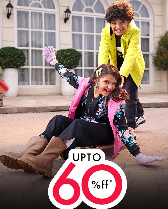 Avail Up to 60% off on Kids Fashionwear Collection