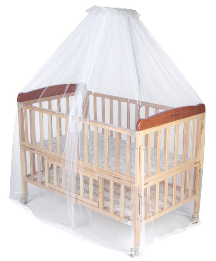 babyhug hamilton wooden cot