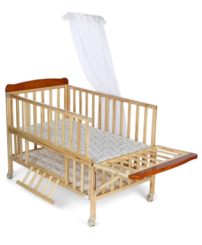 babyhug hamilton wooden cot