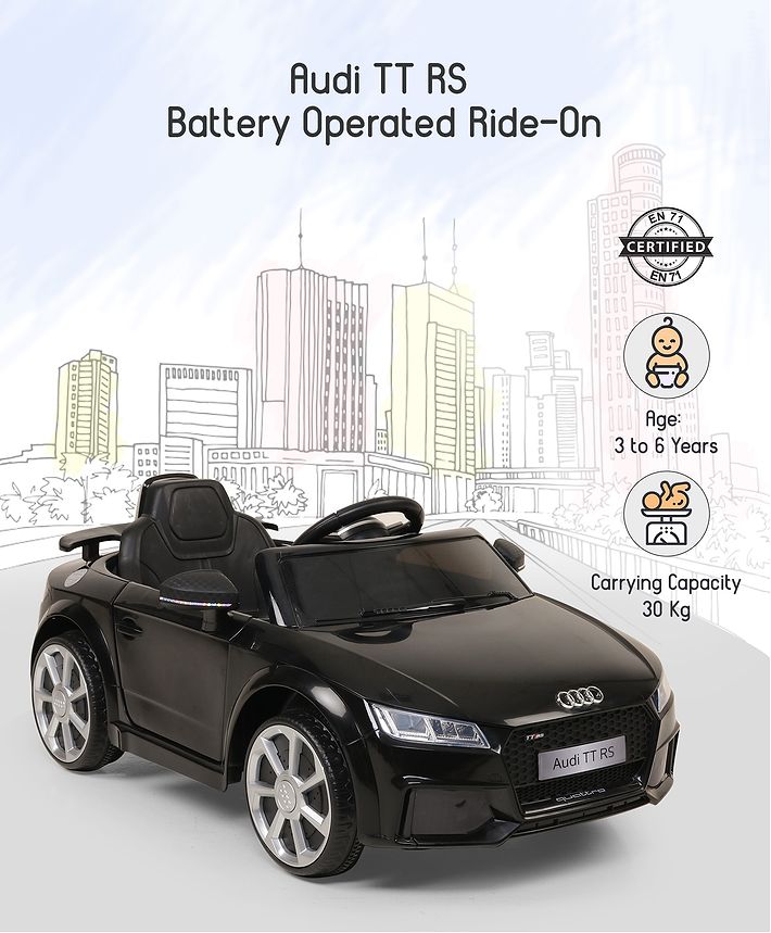 audi tt rs battery powered ride on assembly