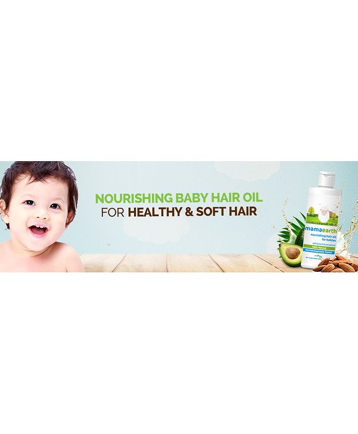 Mama Earth Nourishing Baby Hair Oil White 200 ml Online in India, Buy at  Best Price from Firstcry.com - 3567988