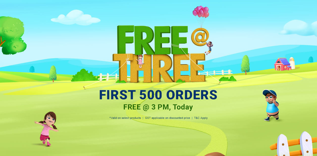 Free at Three Offer at FirstCry.com