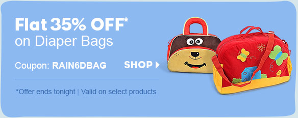 Flat 35% OFF* on Diaper Bags