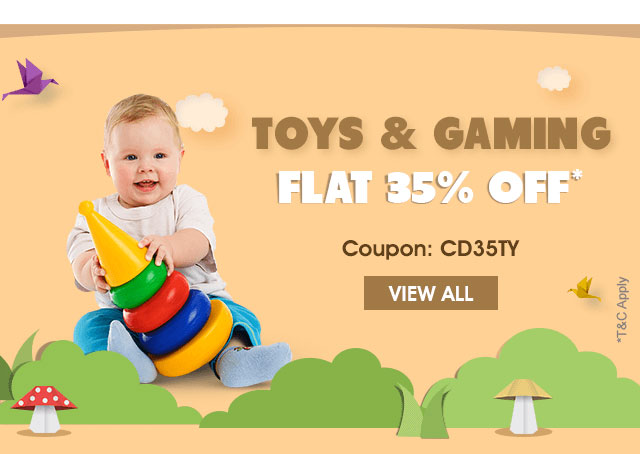 TOYS & GAMING Flat 35% OFF*