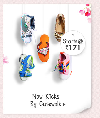 New Kicks By Cutewalk - Starts at Rs. 171*