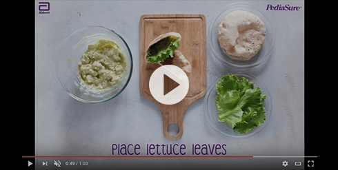 PediaSure Blueberry Pancake Sandwich