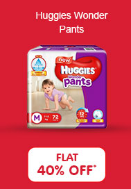 Huggies Wonder Pants Medium Size Diapers 
Flat 40% OFF*