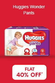 Huggies Wonder Pants Extra Large Diapers
FLAT 40% OFF*