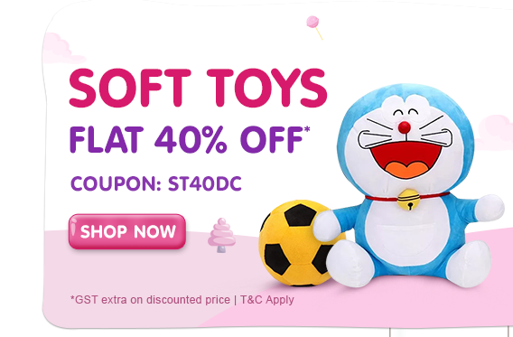 Soft Toys Flat 40% Off*