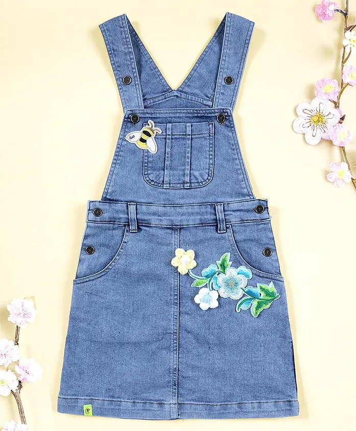 white christmas dresses Traveling Pinafore Dress Long Version in Indigo Denim {Made to order} Xs main image 1