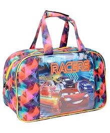 Disney Cars Kids Multipurpose Bag Racers Print - Peach Multicolor
