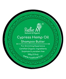 Rustic Art Cypress Hemp Oil Shampoo Butter - 100 grams