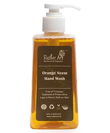 Rustic Art Organic Orange Neem Handwash - 245 ml