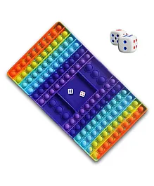 FFC Board Game Shape Pop Bubble Stress Relieving Silicone Pop It Fidget Toy - Multicolour